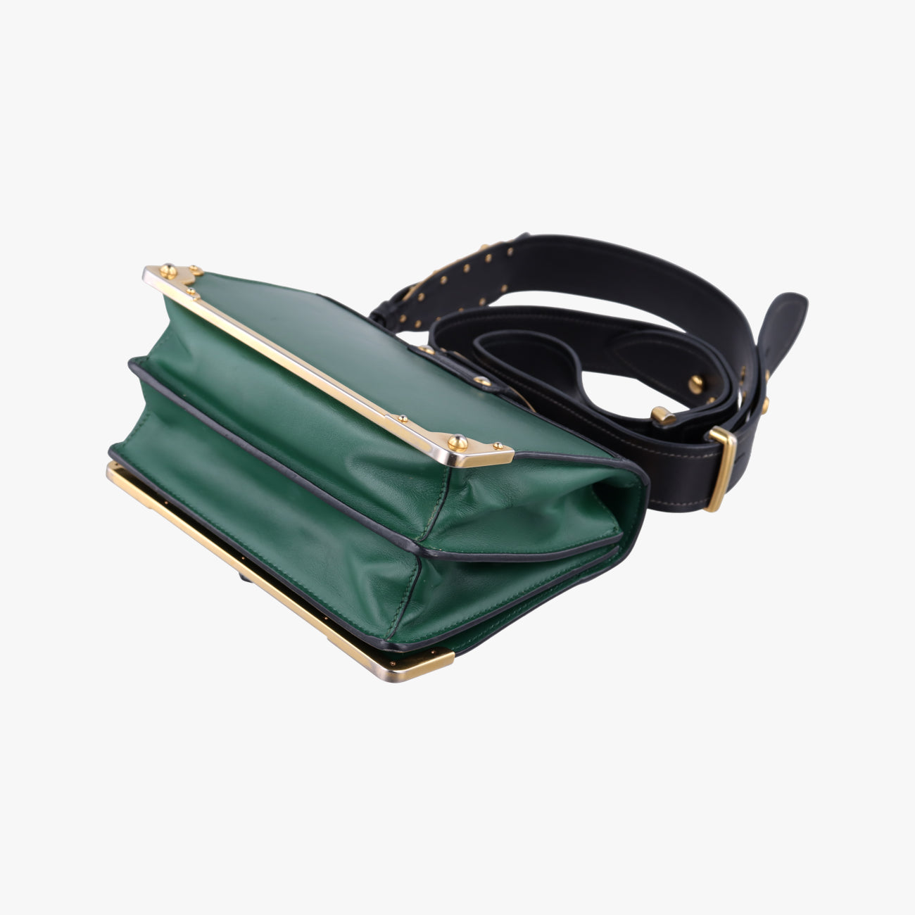 Cahier Green×Black Leather 25 B