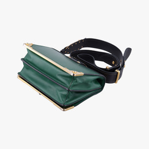 Cahier Green×Black Leather 25 B