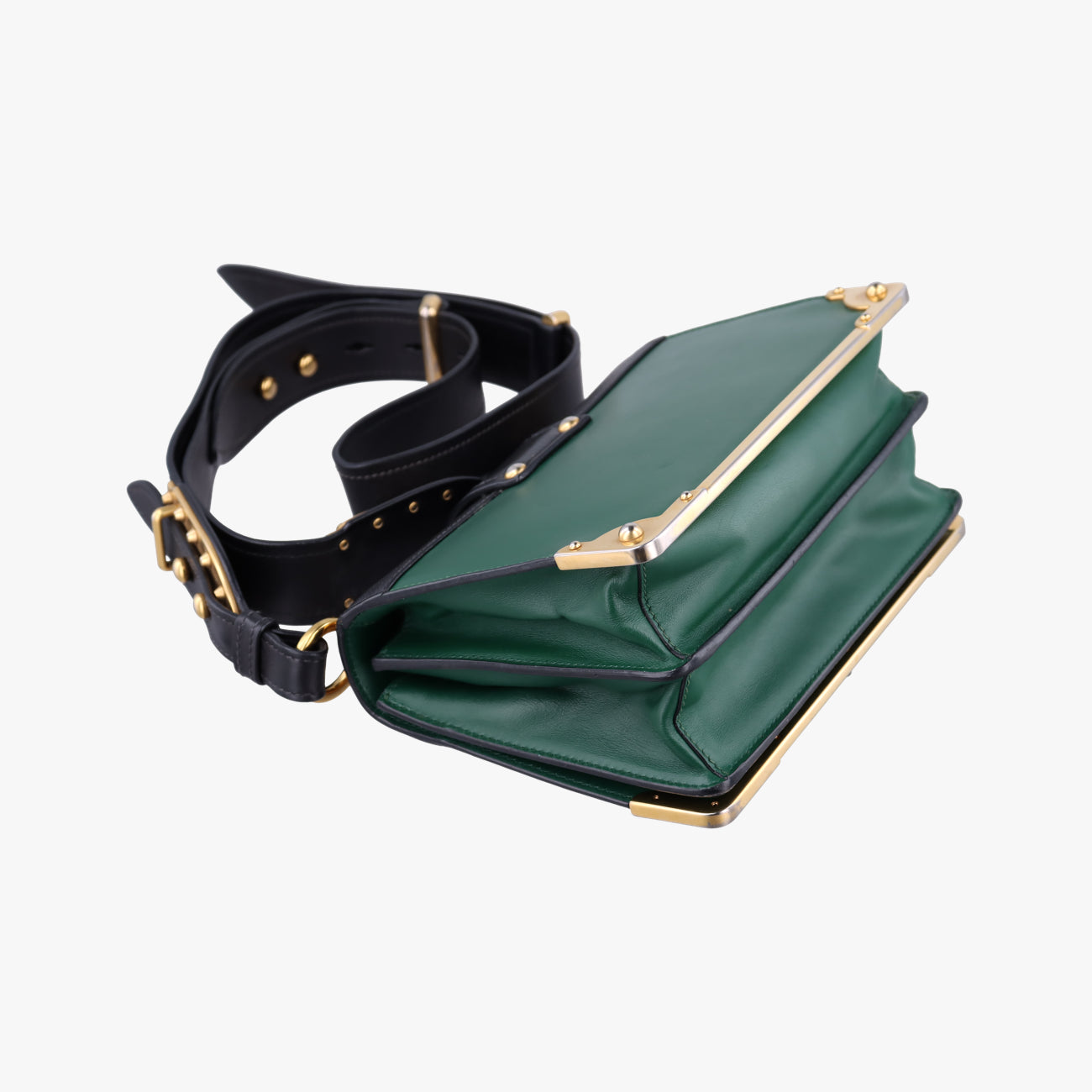 Cahier Green×Black Leather 25 B