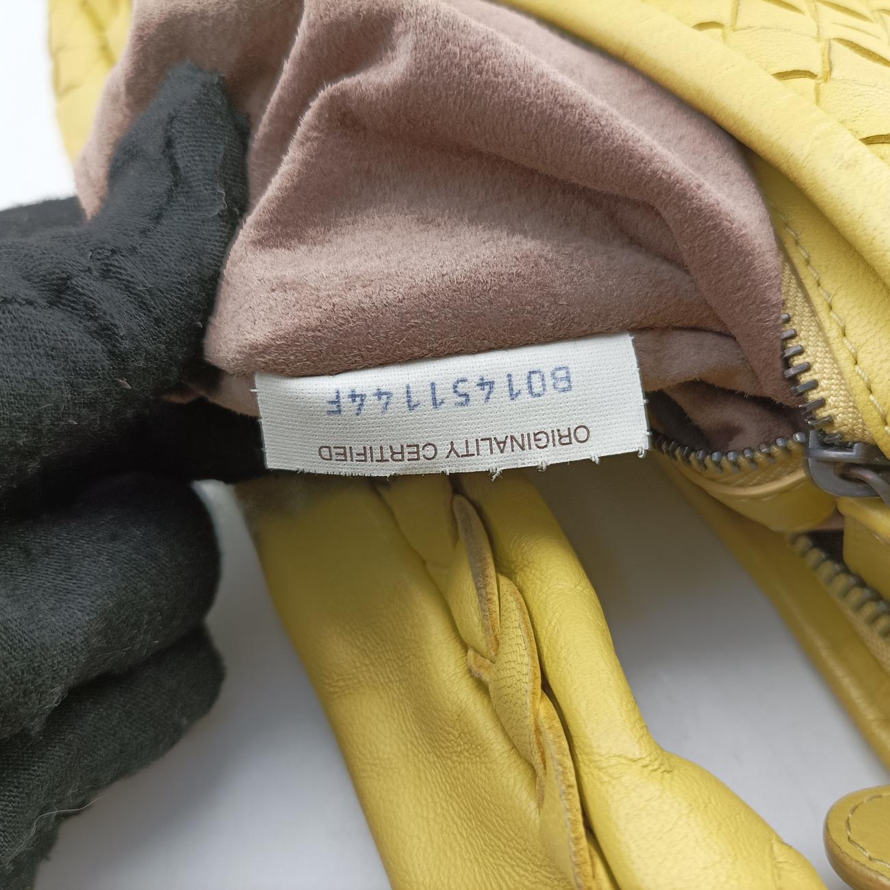 Intrecciato Yellow lambskin B01451144F