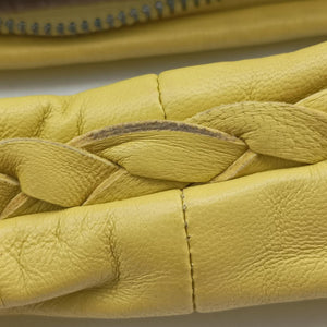Intrecciato Yellow lambskin B01451144F