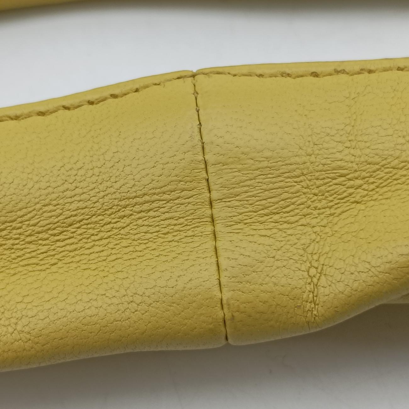 Intrecciato Yellow lambskin B01451144F