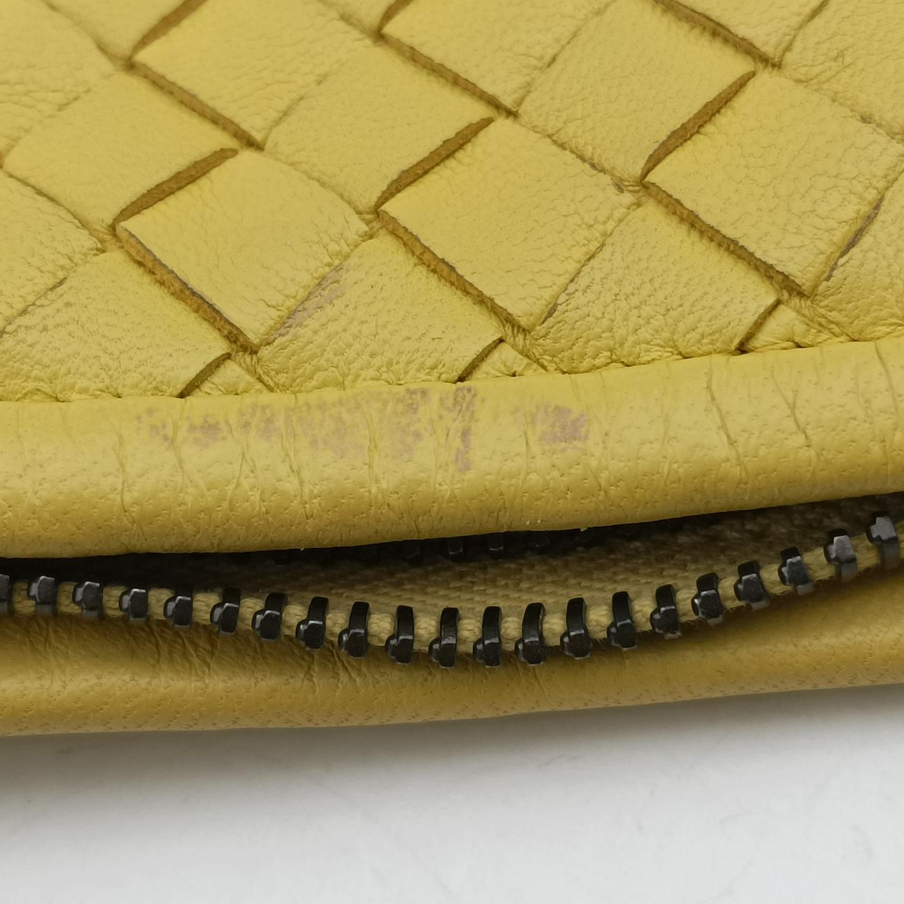 Intrecciato Yellow lambskin B01451144F