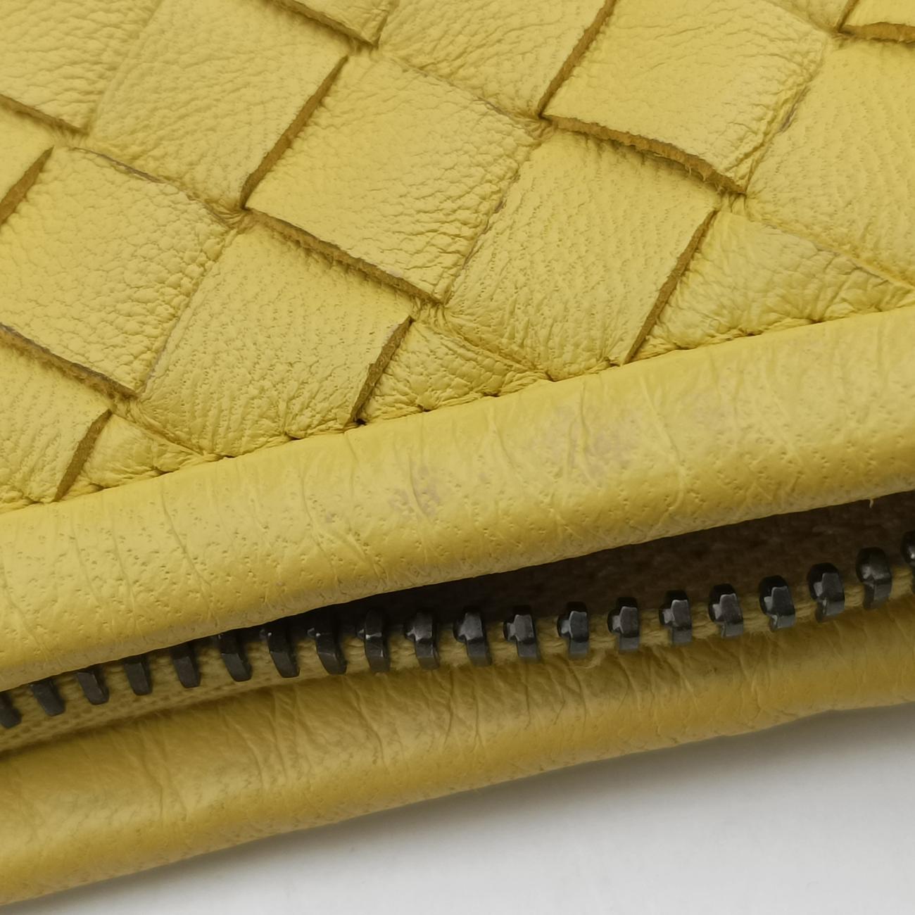 Intrecciato Yellow lambskin B01451144F