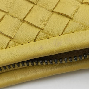 Intrecciato Yellow lambskin B01451144F