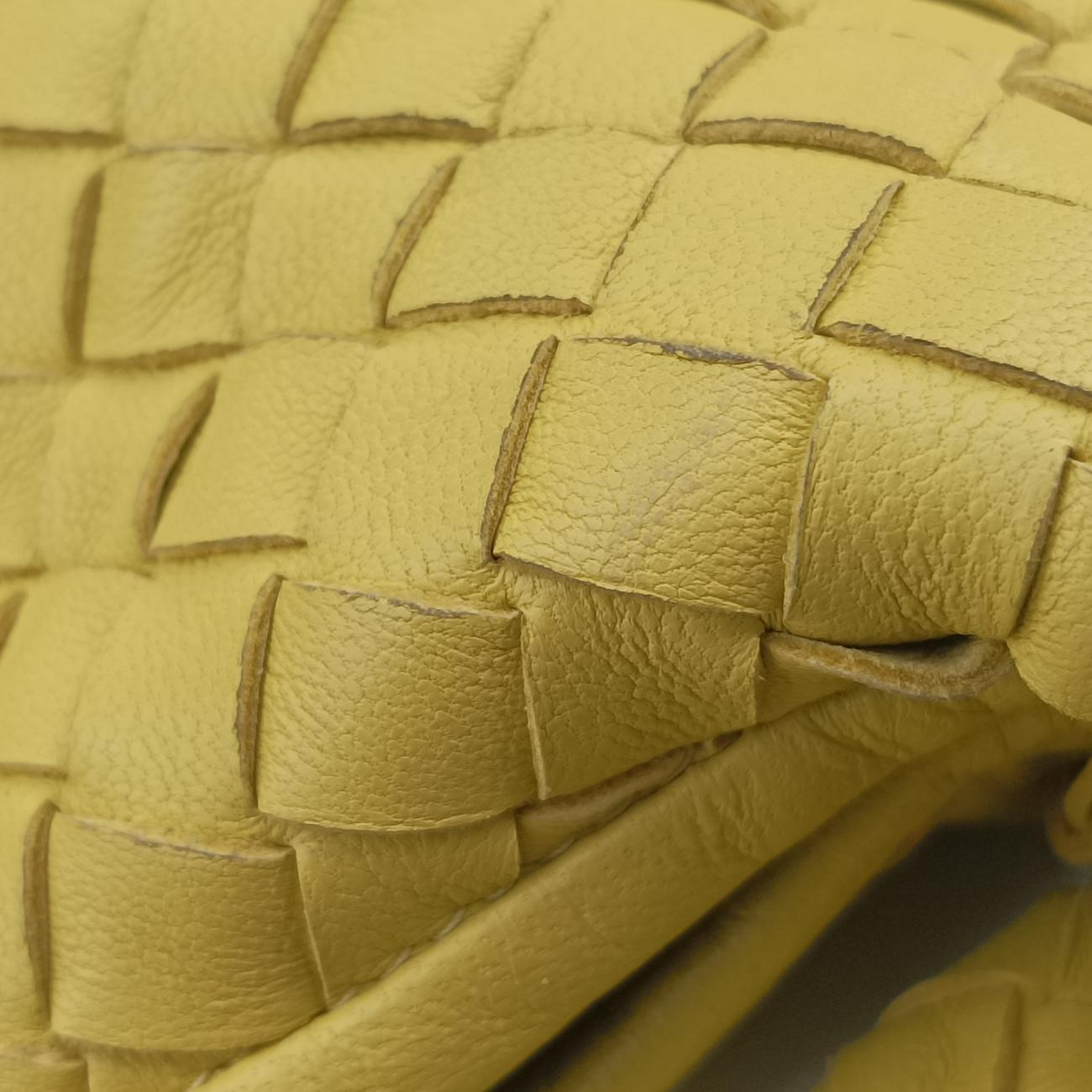 Intrecciato Yellow lambskin B01451144F