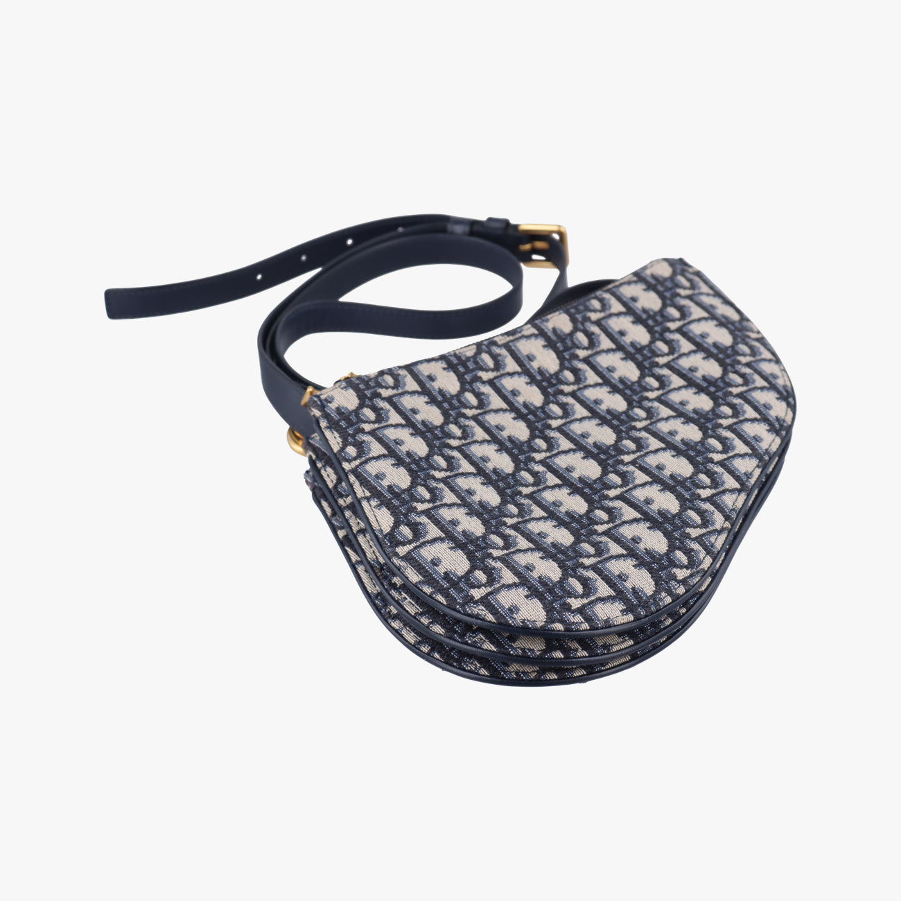 Saddle Navy×Gray Jacquard 12-MA-0139