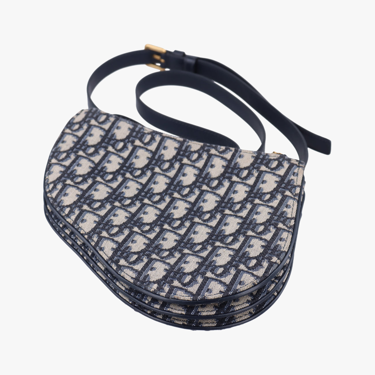 Saddle Navy×Gray Jacquard 12-MA-0139