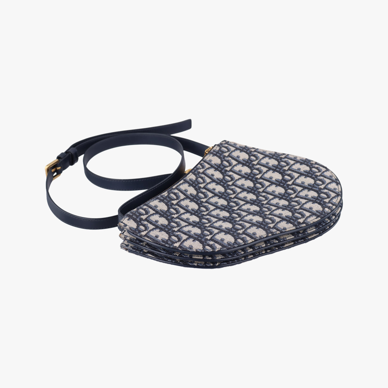 Saddle Navy×Gray Jacquard 12-MA-0139