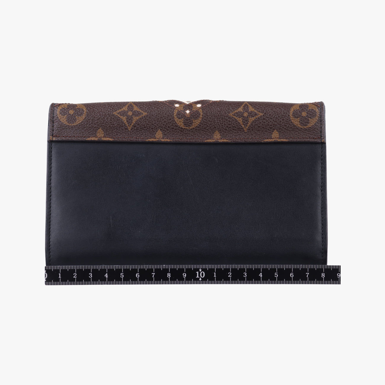 Portefeuille Twist Chain Wallet Black x Brown x White PVC x Leather SP2187