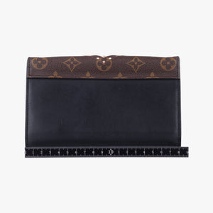 Portefeuille Twist Chain Wallet Black x Brown x White PVC x Leather SP2187