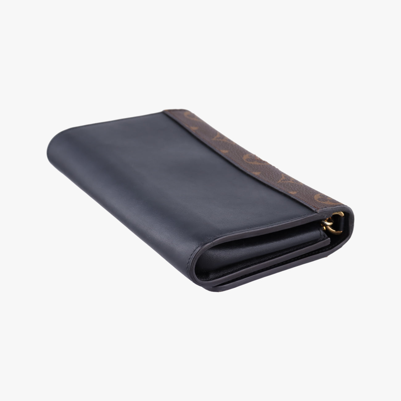 Portefeuille Twist Chain Wallet Black x Brown x White PVC x Leather SP2187