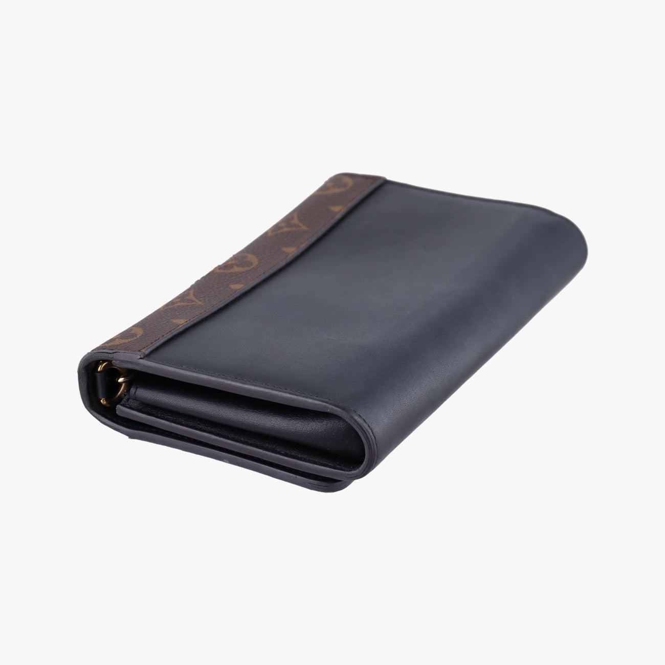 Portefeuille Twist Chain Wallet Black x Brown x White PVC x Leather SP2187