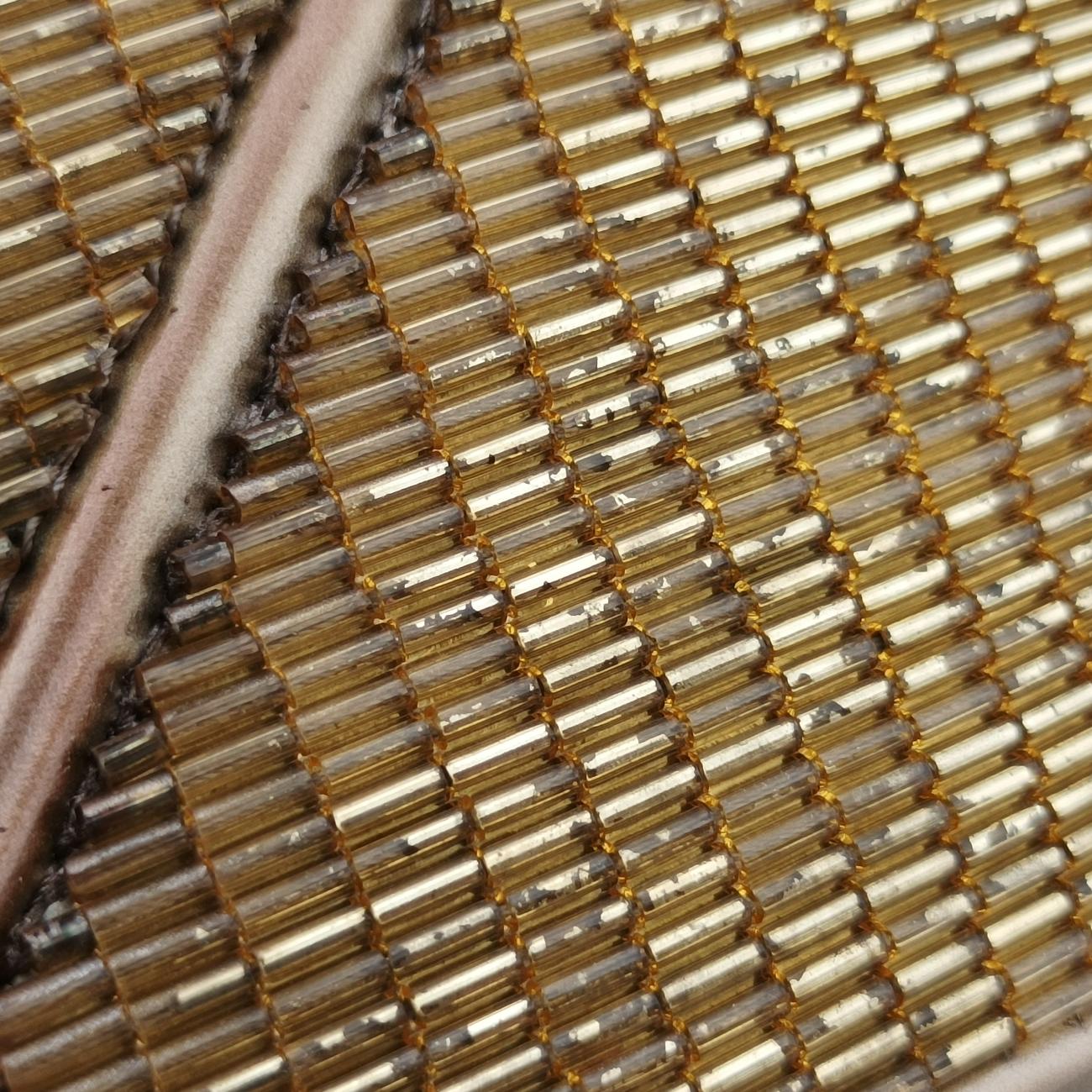 Diorama Golden Gold Beaded Metallic Leather 09-BO-1125
