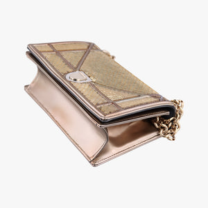 Diorama Golden Gold Beaded Metallic Leather 09-BO-1125