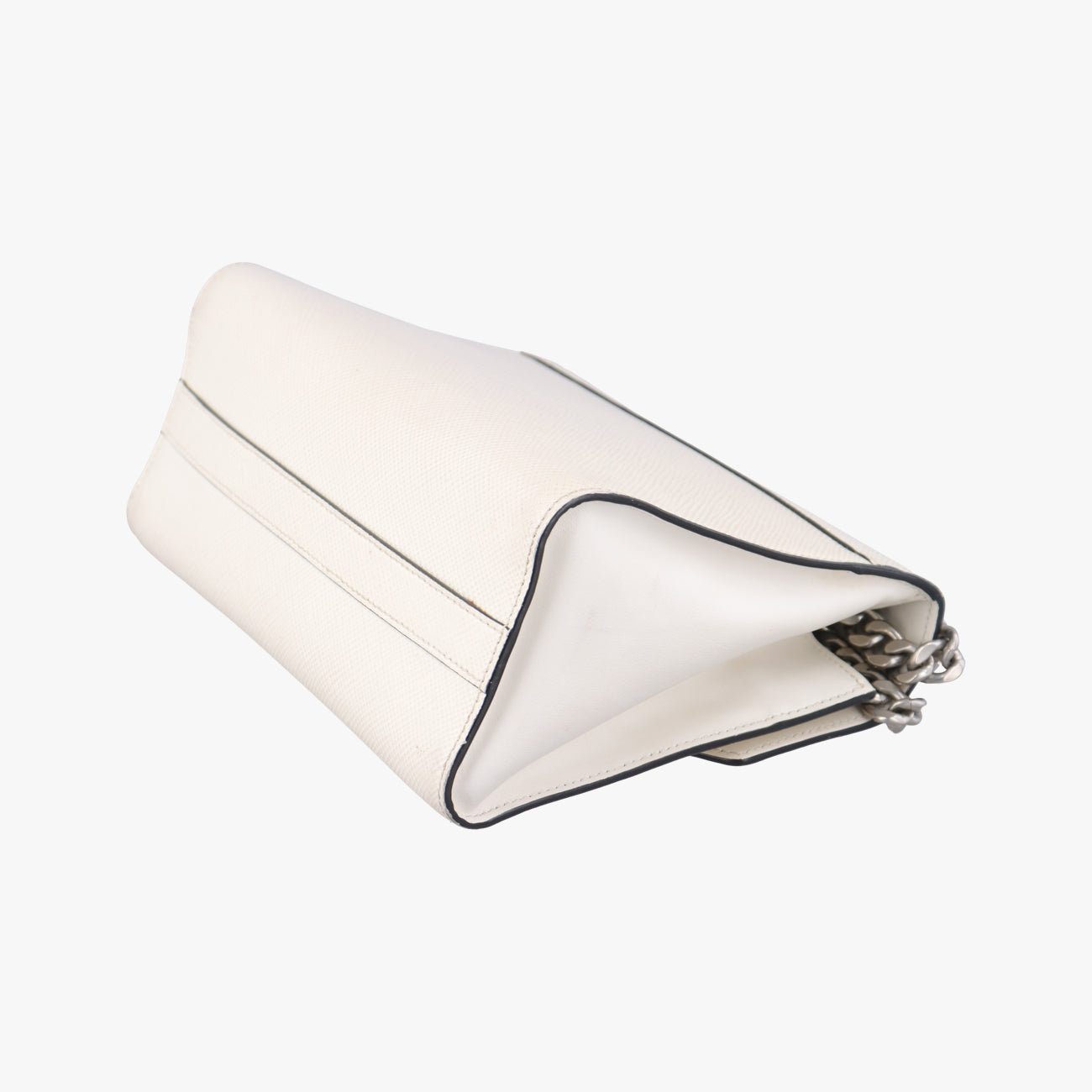 Monochrome Robot White SAFFIANO Leather 7/D