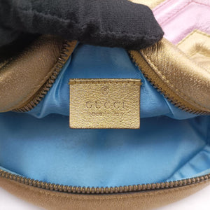 GG Marmont Pink × Gold Leather F027277039