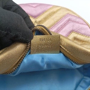 GG Marmont Pink × Gold Leather F027277039