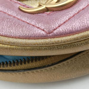 GG Marmont Pink × Gold Leather F027277039