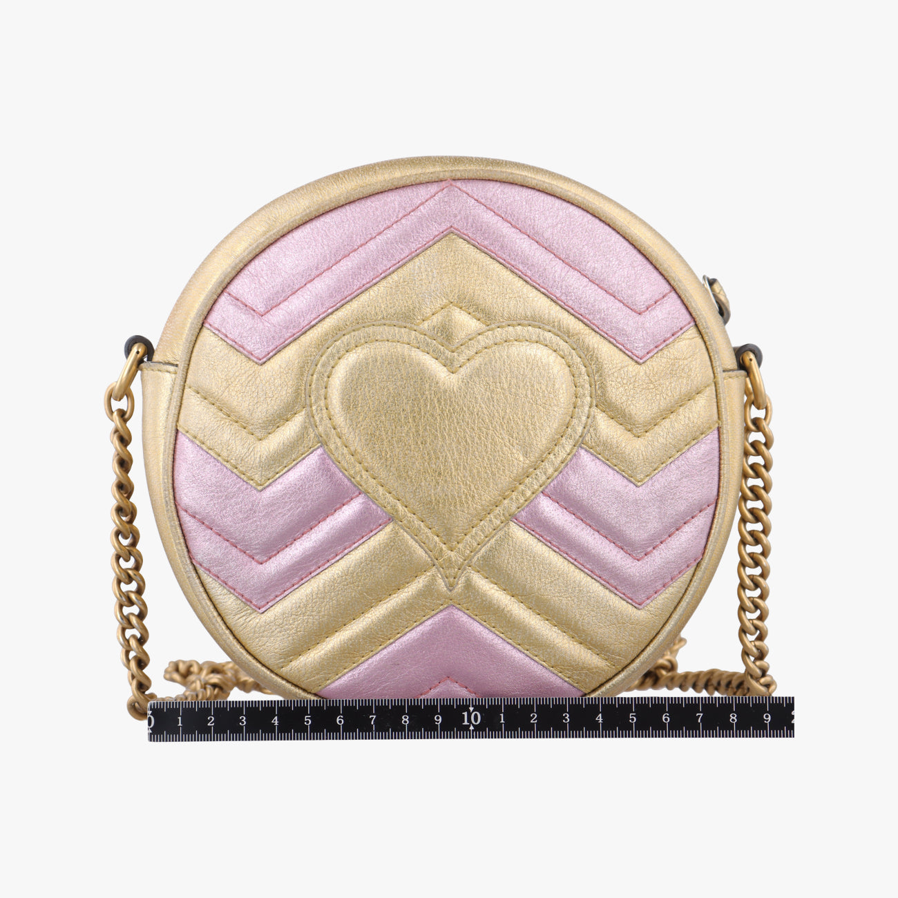 GG Marmont Pink × Gold Leather F027277039