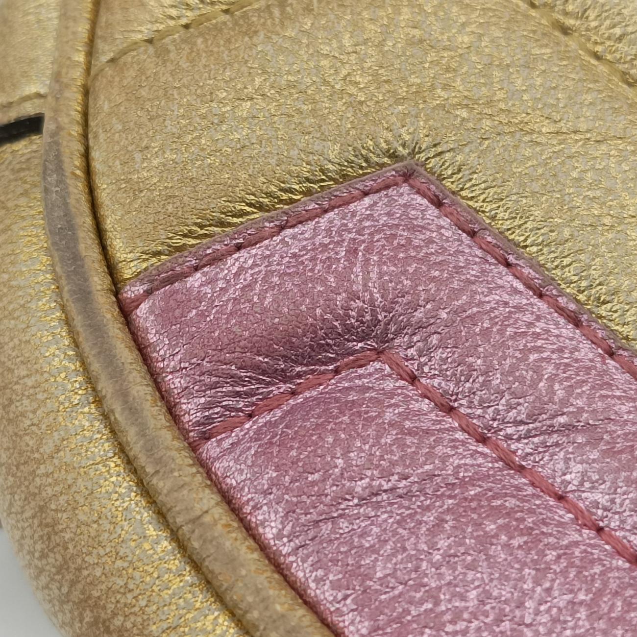 GG Marmont Pink × Gold Leather F027277039