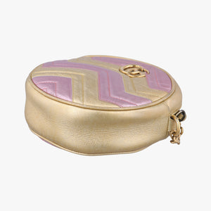 GG Marmont Pink × Gold Leather F027277039