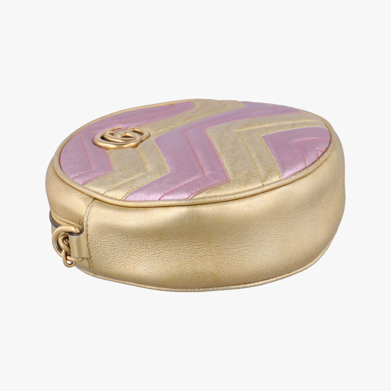GG Marmont Pink × Gold Leather F027277039