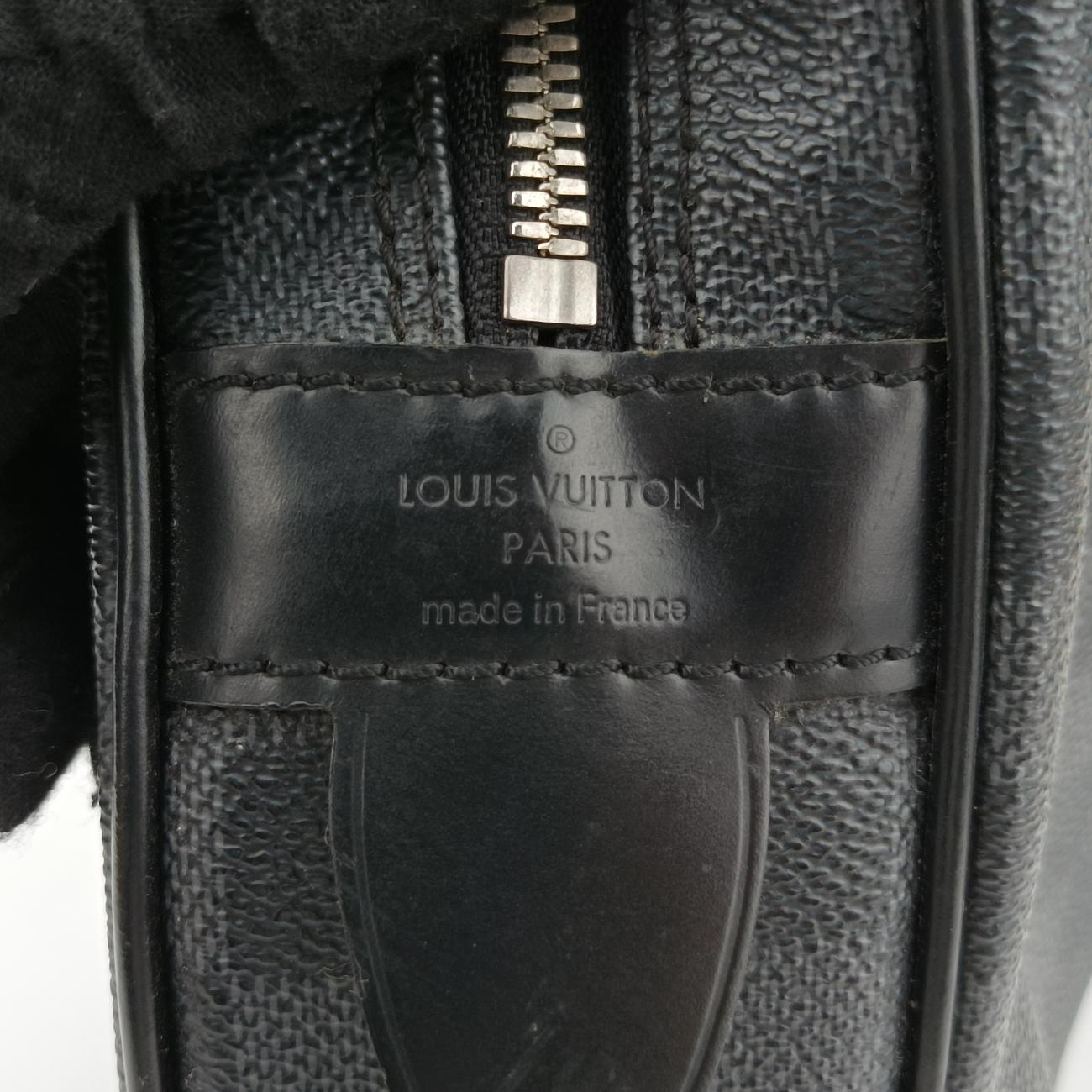 Porte Documents Voyage Noir Damier Graphite RI4123