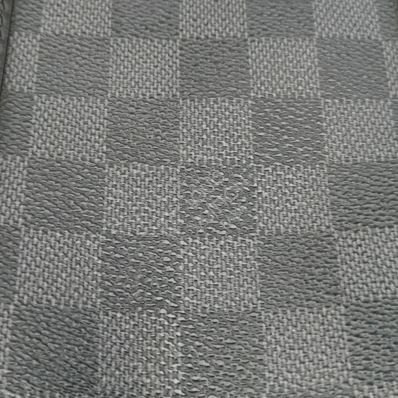 Porte Documents Voyage Noir Damier Graphite RI4123
