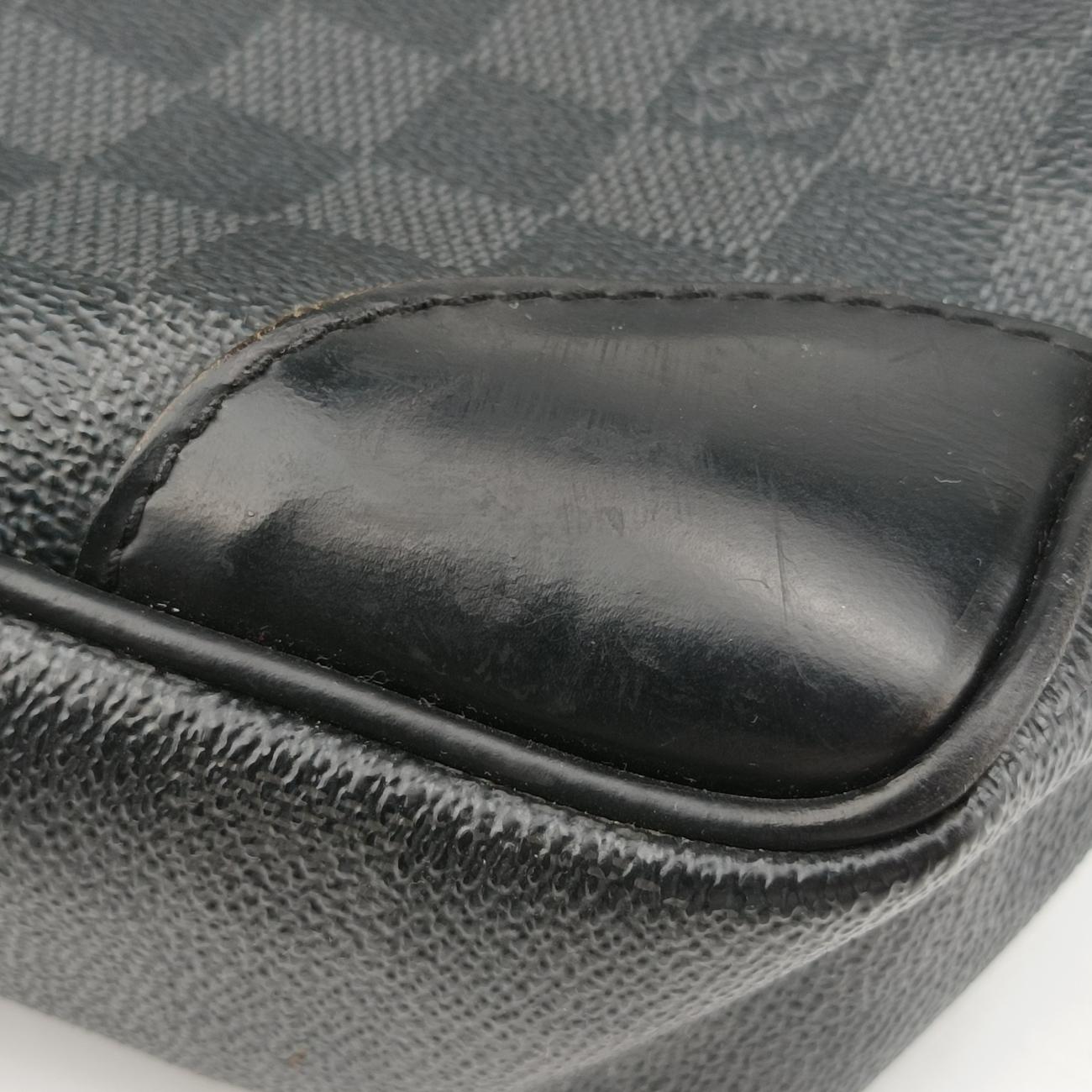Porte Documents Voyage Noir Damier Graphite RI4123