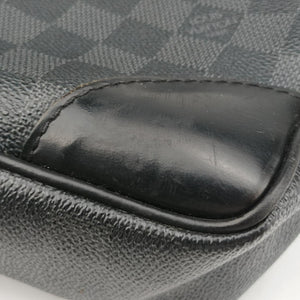 Porte Documents Voyage Noir Damier Graphite RI4123