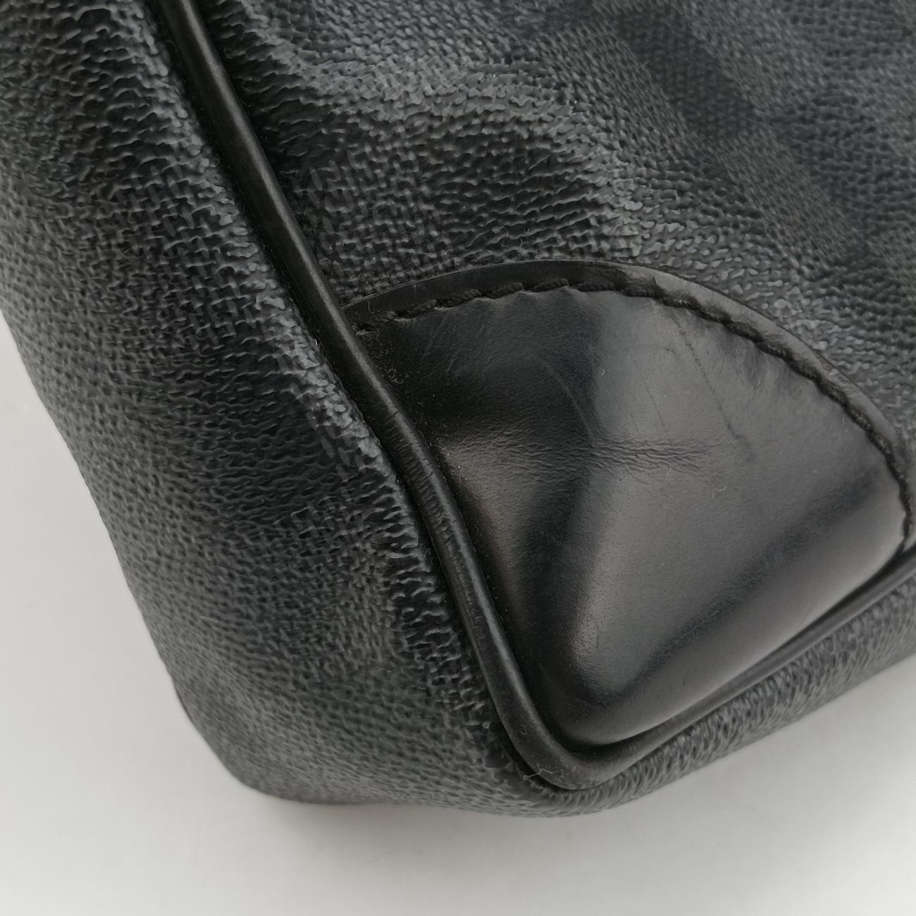 Porte Documents Voyage Noir Damier Graphite RI4123
