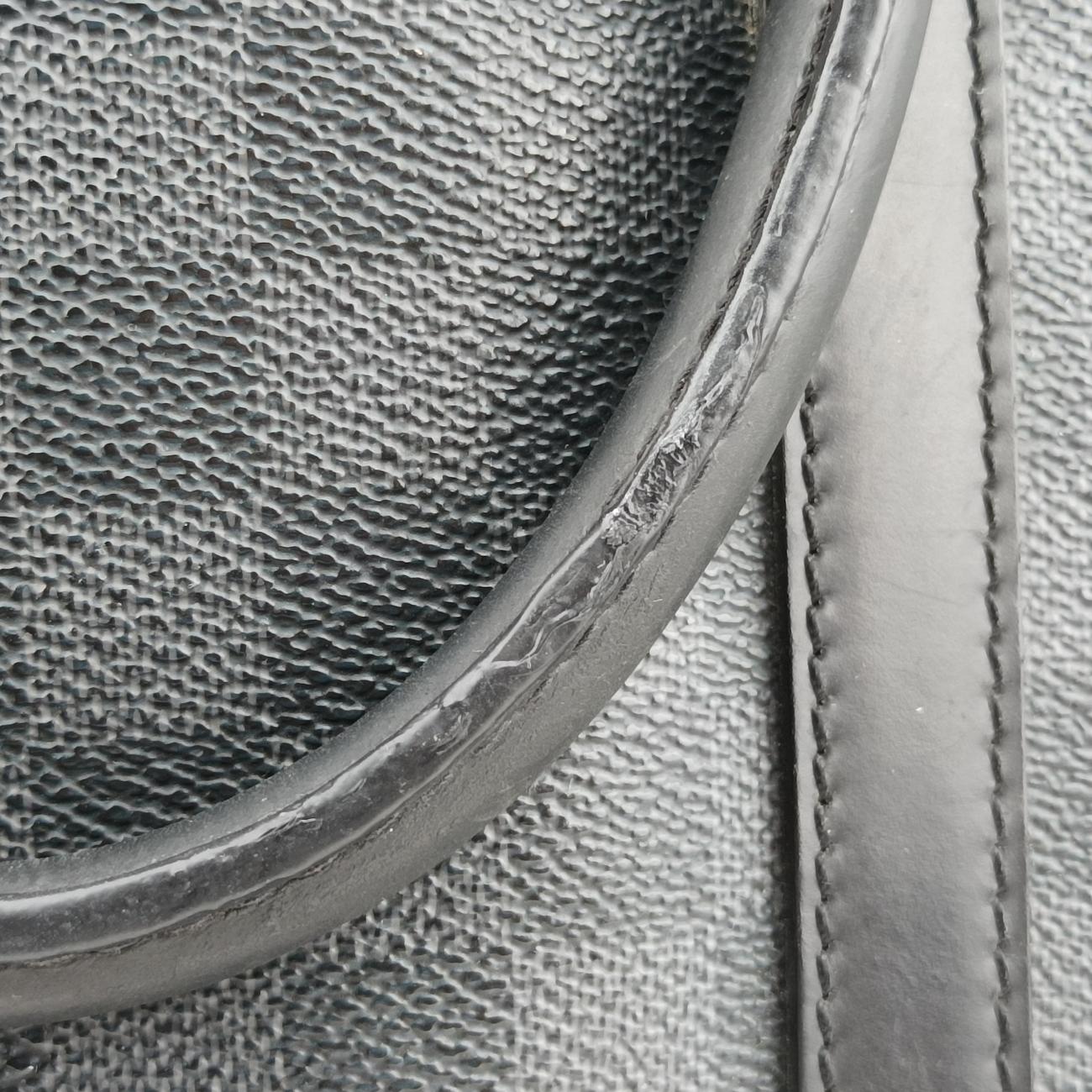 Porte Documents Voyage Noir Damier Graphite RI4123