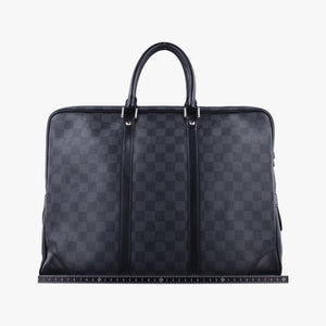 Porte Documents Voyage Noir Damier Graphite RI4123