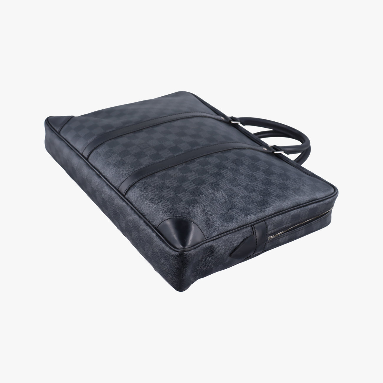 Porte Documents Voyage Noir Damier Graphite RI4123