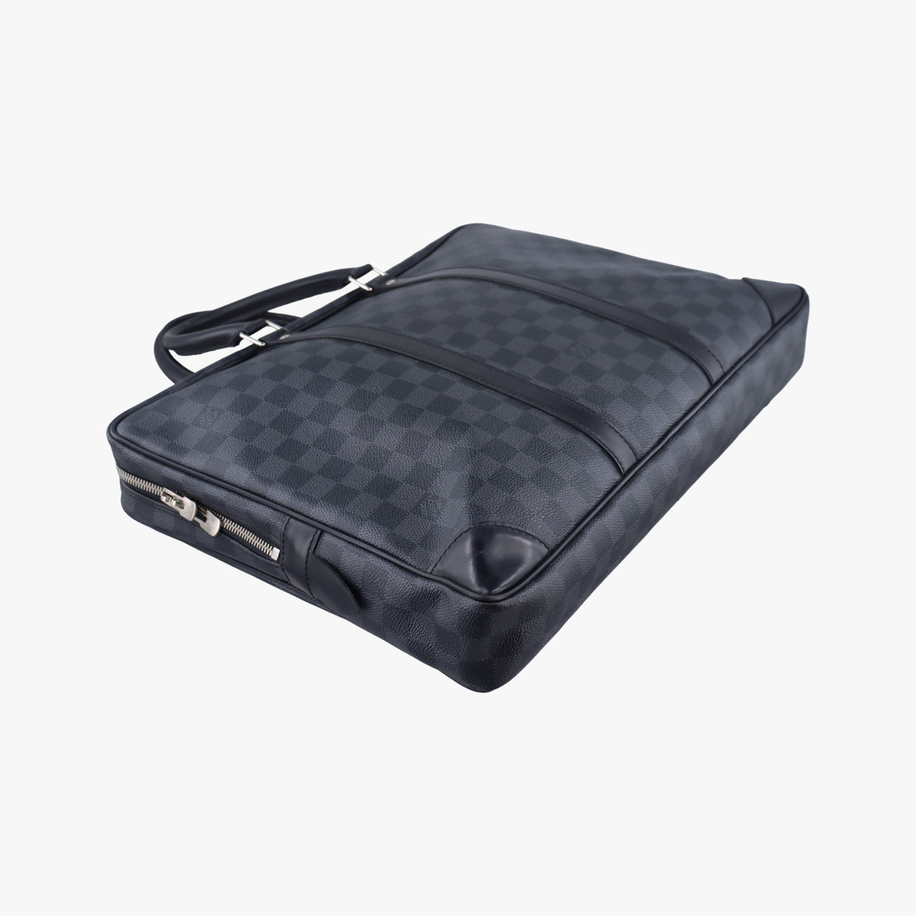 Porte Documents Voyage Noir Damier Graphite RI4123