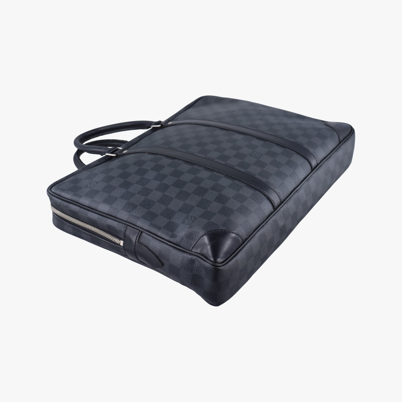 Porte Documents Voyage Noir Damier Graphite RI4123