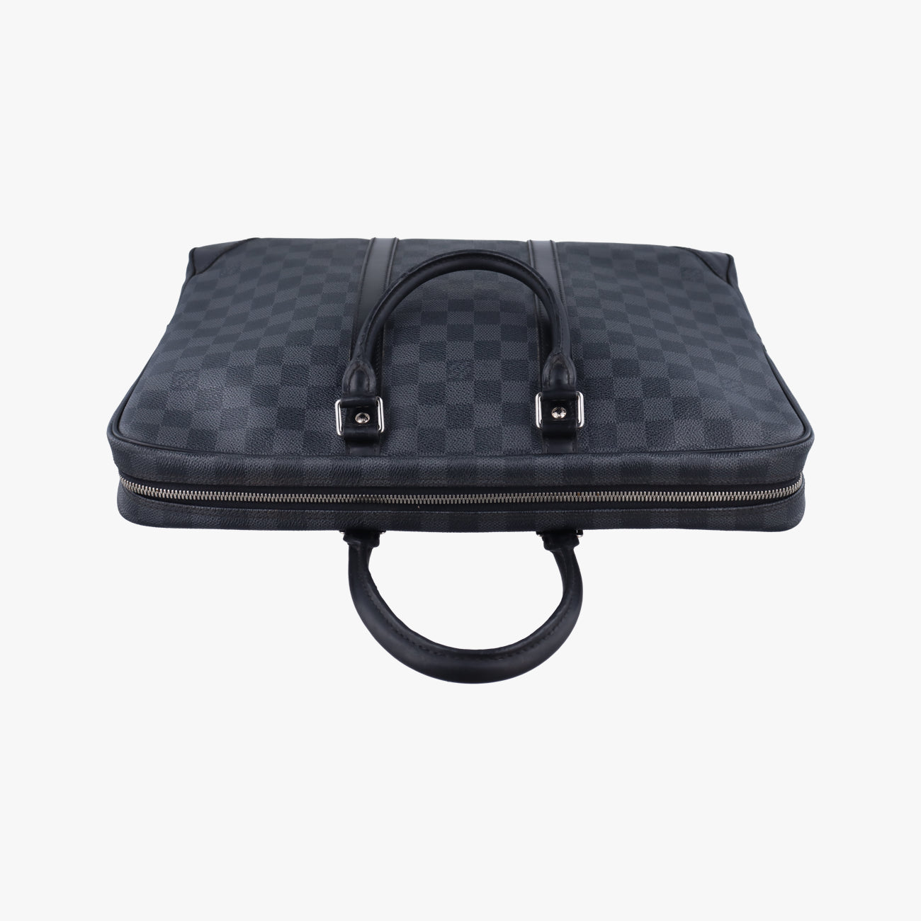 Porte Documents Voyage Noir Damier Graphite RI4123