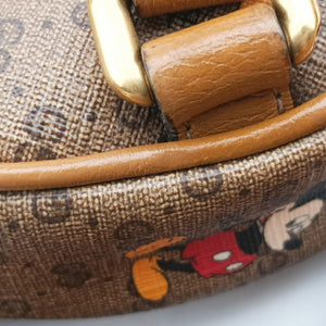 DISNEY Collaboration Mickey Mouse Beige×Multicolour PVC coated canvas