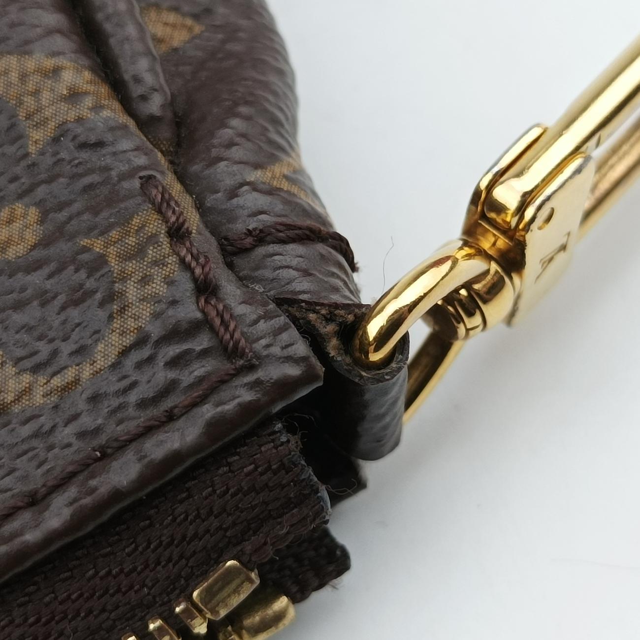 MULTI POCHETTE ACCESSOIRES MARRON×ROSE CLAIRE Monogram Canvas SR4149 SR0220 SR4230
