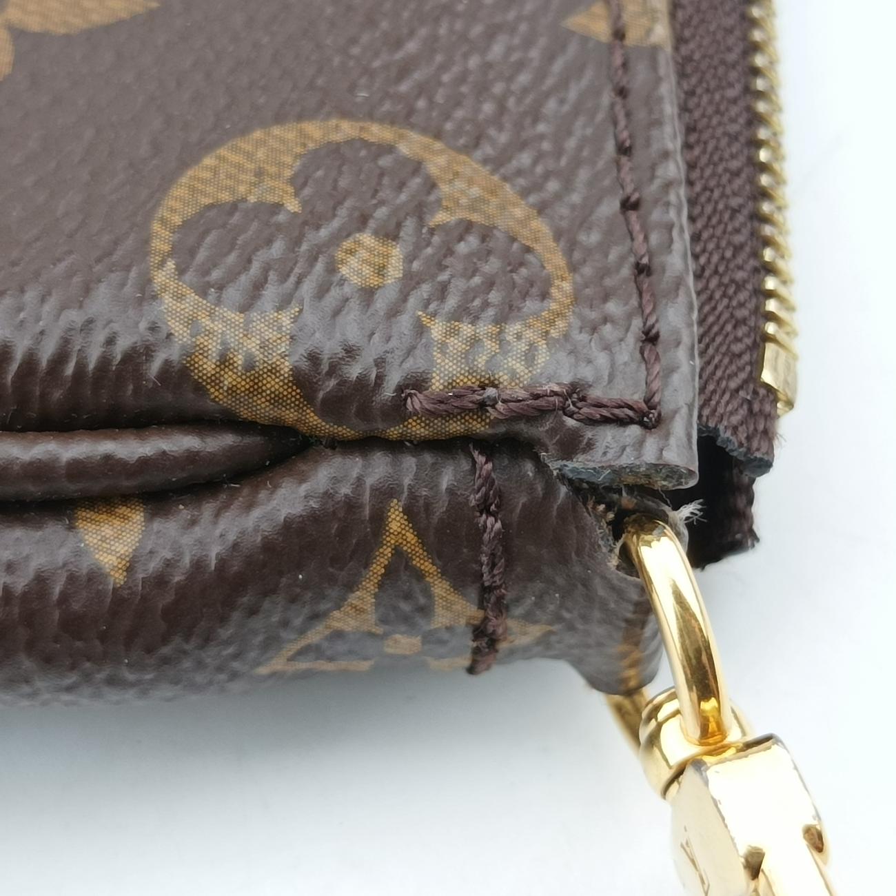 MULTI POCHETTE ACCESSOIRES MARRON×ROSE CLAIRE Monogram Canvas SR4149 SR0220 SR4230