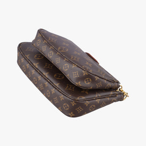 MULTI POCHETTE ACCESSOIRES MARRON×ROSE CLAIRE Monogram Canvas SR4149 SR0220 SR4230