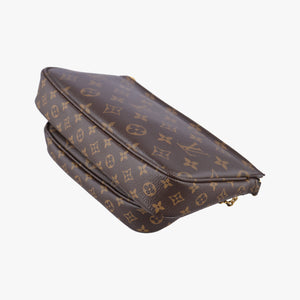 MULTI POCHETTE ACCESSOIRES MARRON×ROSE CLAIRE Monogram Canvas SR4149 SR0220 SR4230