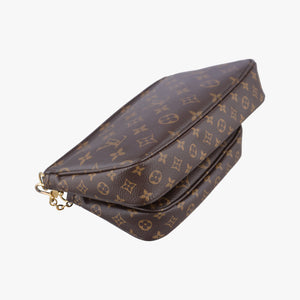 MULTI POCHETTE ACCESSOIRES MARRON×ROSE CLAIRE Monogram Canvas SR4149 SR0220 SR4230