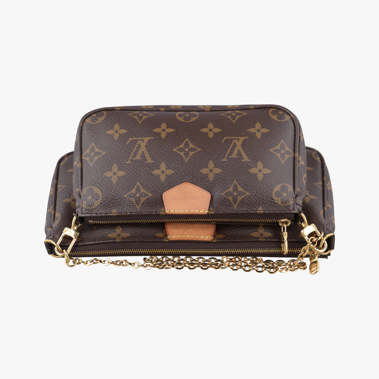 MULTI POCHETTE ACCESSOIRES MARRON×ROSE CLAIRE Monogram Canvas SR4149 SR0220 SR4230