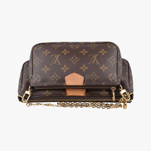 MULTI POCHETTE ACCESSOIRES MARRON×ROSE CLAIRE Monogram Canvas SR4149 SR0220 SR4230