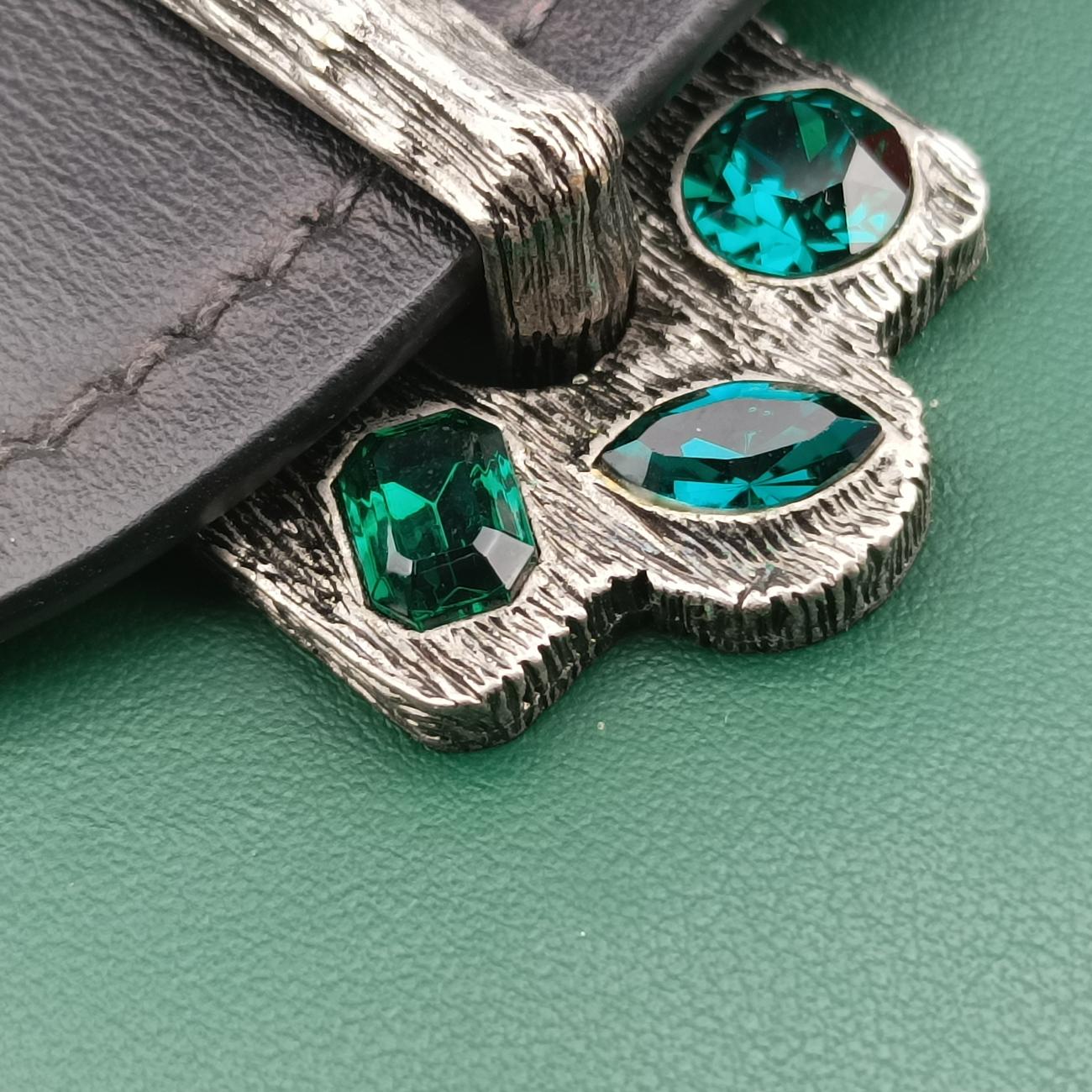 Cahier Green x Black Leather 25