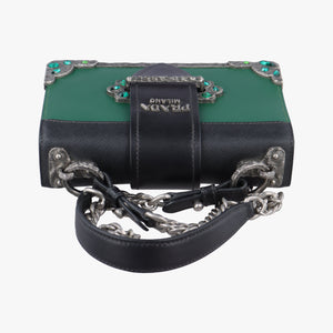 Cahier Green x Black Leather 25