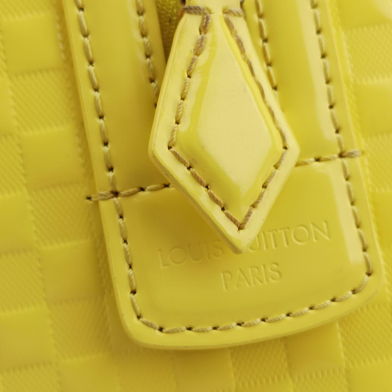 SPEEDY CUBE PM JAUNE Damier Facets FL0153