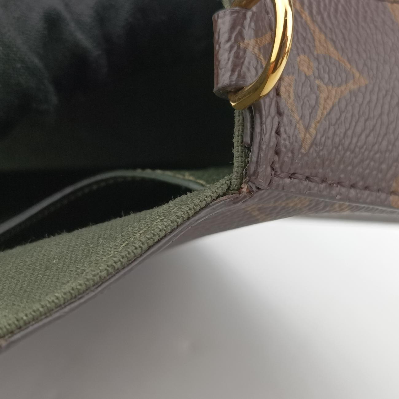 Multi Pochette FéLICIE Brown×Beige Monogram Canvas ICチップ